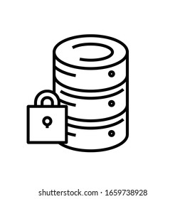Key system line icon, concept sign, outline vector illustration, linear symbol.