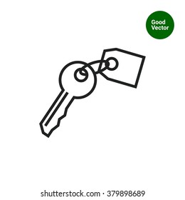 Key with tag