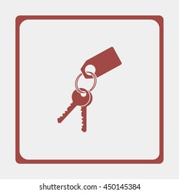 Key with tag.