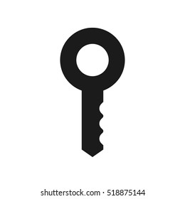 Key. Tags. Vector icon. Black