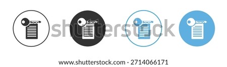 Key takeaway icon. Graphic icon design template