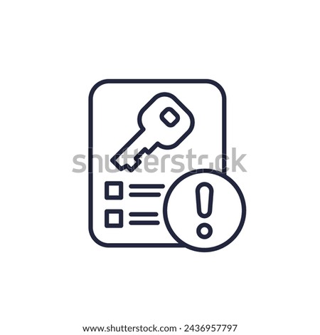 key takeaway icon in line design