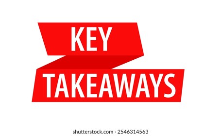 Ícone de fita vermelha dos principais argumentos. Imagem de clipart isolada no plano de fundo branco