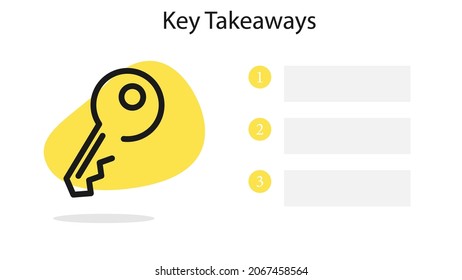 219 Key Takeaways Stock Vectors, Images & Vector Art | Shutterstock