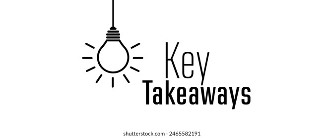 Key takeaways text on white background