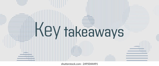 Key takeaways text on white background