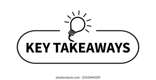 Key takeaways text on white background