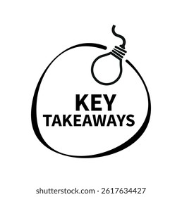Key takeaways text on white background