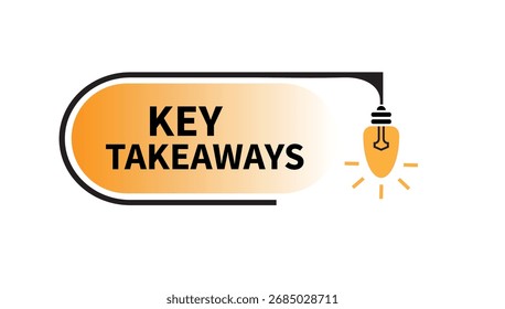 Key takeaways text on white background