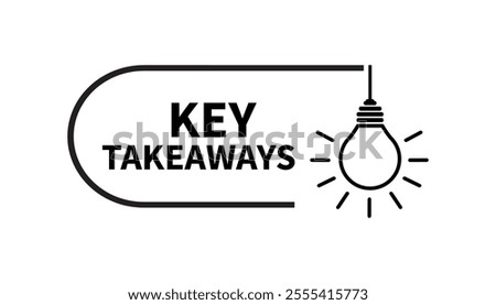 Key takeaways text on white background