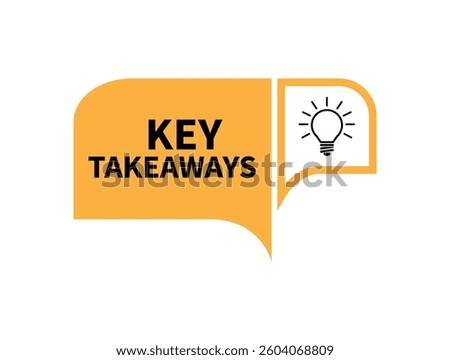 Key takeaways text on white background