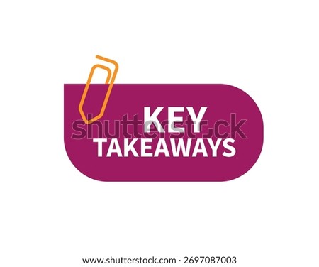 Key takeaways text on white background