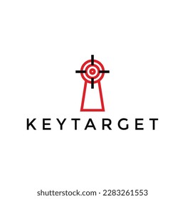 key target logo design template