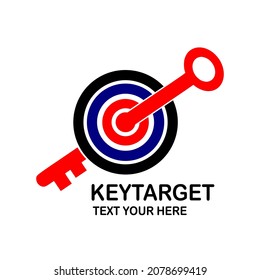 key target vector logo template illustration.This logo suitable for business