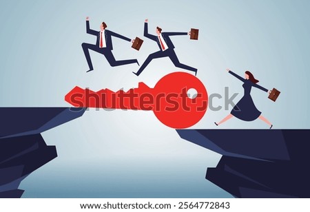  key that acts as a bridge to help the merchants cross the cliff without difficulty