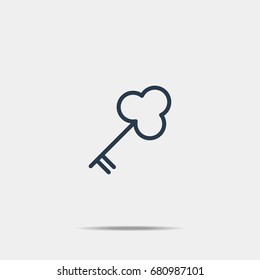 key thin line icon