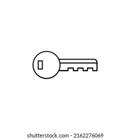 Key Thin Line Icon Vector Illustration Logo Template. Suitable For Many Purposes.