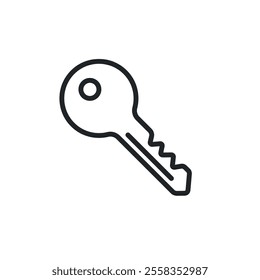 Key thin line icons. Perfect pixel on transparent background