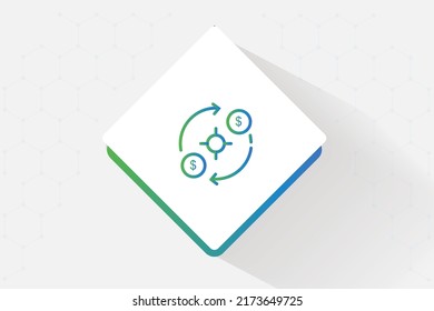 Key Transactional Data Icon Vector Design