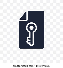 Key transparent icon. Key symbol design from Web navigation collection. Simple element vector illustration on transparent background.