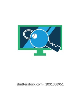 Key Tv Logo Icon Design