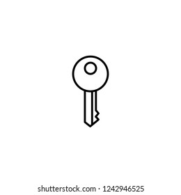 Key Unlock Symbol Line Black Icon Stock Vector (Royalty Free ...