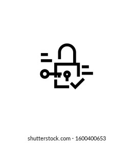 Key Unlocked Icon, Computer and Security Hacking