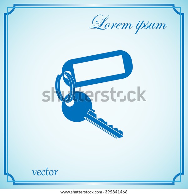 Key\
Vector Blank Square Key chain with Ring for\
Key