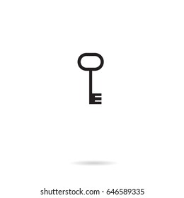key vector flat icon