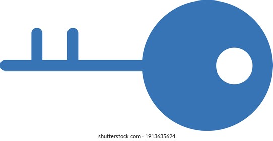 key vector glyph color icon
