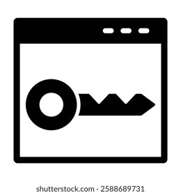 Key Vector Glyph Icon Vector Design