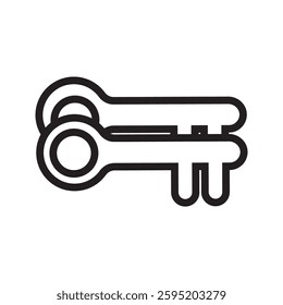 Key vector icon 10 EPS