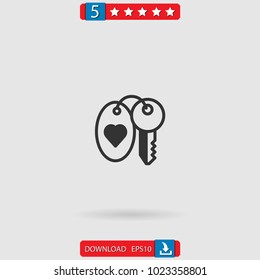 key vector icon