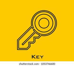 Key vector icon