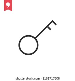Key vector icon