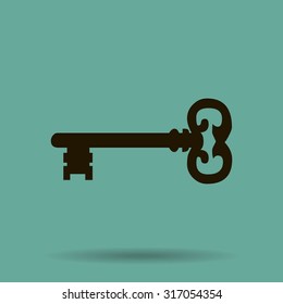 Key. Vector icon