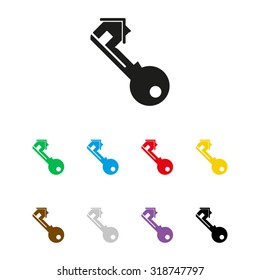  Key - vector icon