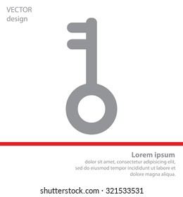 Key vector icon