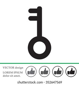 Key vector icon