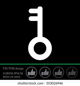 Key vector icon