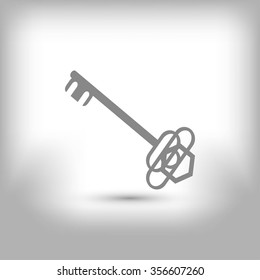 Key. Vector icon