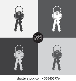 Key vector icon.