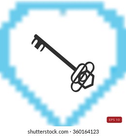 Key. Vector icon
