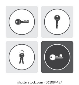 Key vector icon.