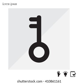 Key vector icon