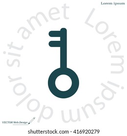 Key vector icon