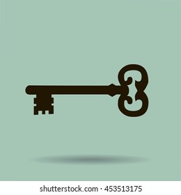 Key. Vector icon
