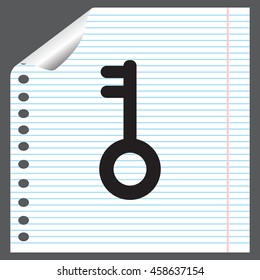 Key vector icon