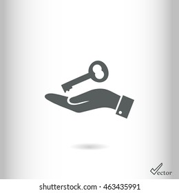 key vector icon