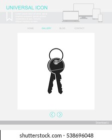 Key vector icon.